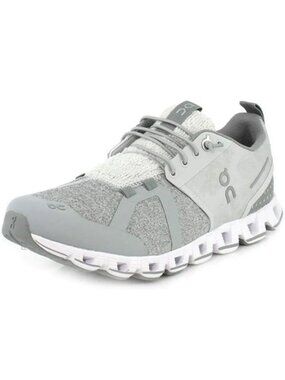On Running Cloud 5 Terry Running Shoes Sneakers Gray White Swiss Womens 9.5